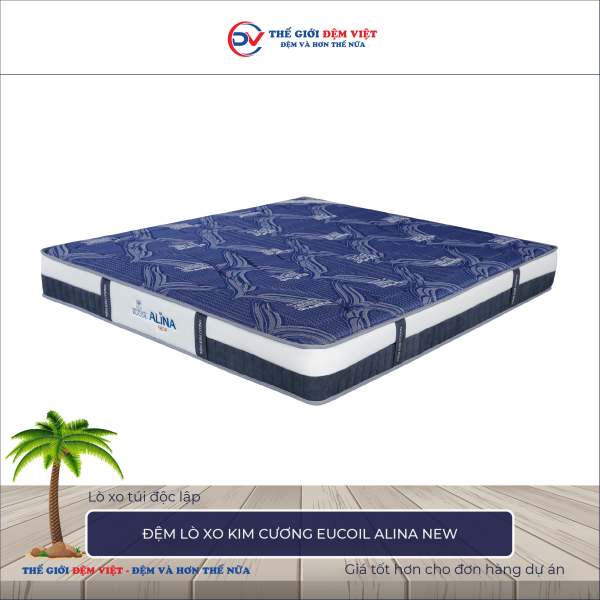 Đệm lò xo Kim Cương Eucoil Alina New 1